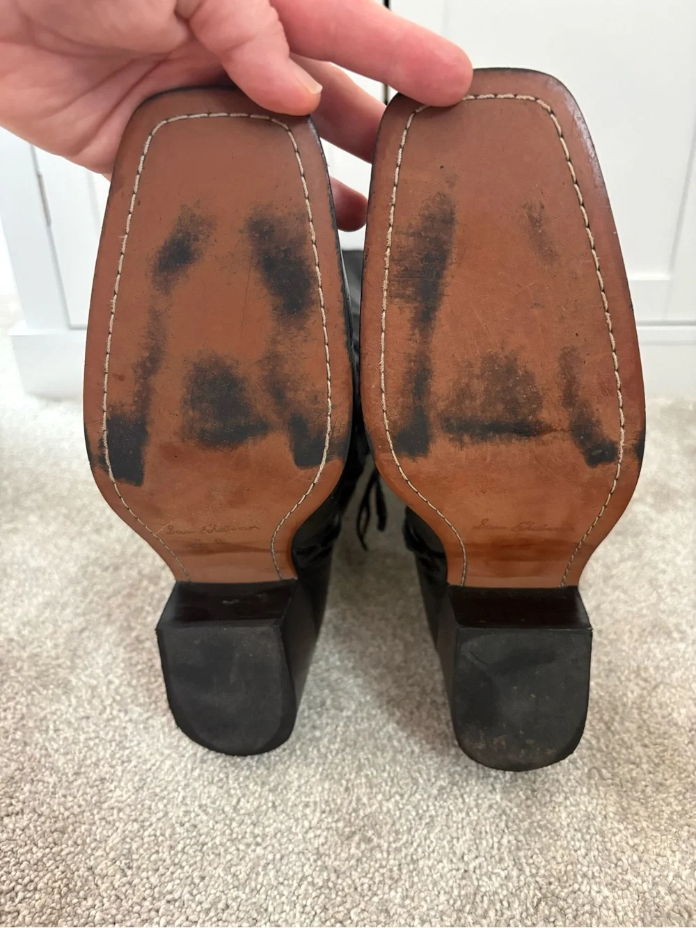 Women's Sam Edelman Britten Western Square Toe Boot SZ 11